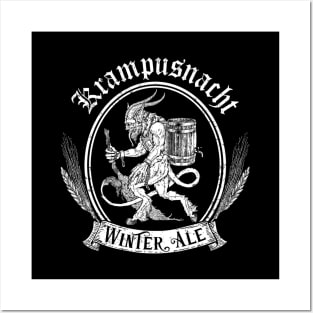 Krampus Winter Ale (Black Print) Posters and Art